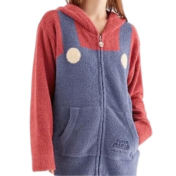 Gilato Pique Tops - Super Mario meets Gelato Pique limited edition zip-up hoodie pj sweatshirt soft